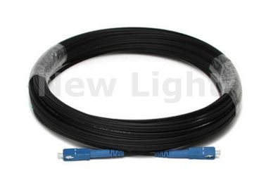 comprar cabo de remendo simples da fibra da manutenção programada do SC 10M, cabo de fibra ótica preto da cor FTTH online manufacture