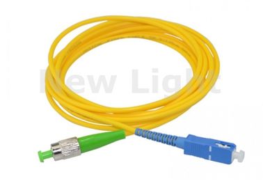 comprar O cabo de fibra ótica de FC APC/SC UPC 3m, remendo da fibra do único modo cabografa para redes online manufacture