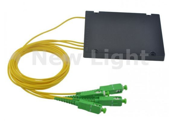 comprar Divisor de Fibra Óptica PLC 1x3 Monomodo com Conector SC APC para Aplicações FTTH online manufacture