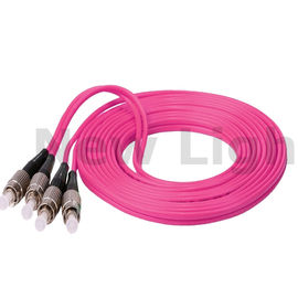 comprar Multi perda de inserção de salto do cabo do duplex OM4 do cabo de remendo da fibra do modo FC baixa online manufacture