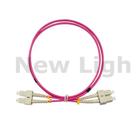 comprar 3 medidores de SC - duplex multimodo do cabo de remendo do cabo de fibra ótica do SC com cabo do grampo OM4 online manufacture