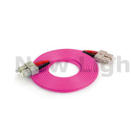comprar SC - duplex de fibra ótica do cabo de remendo do multi modo do SC bota OM4 50/125 vermelha/preto online manufacture