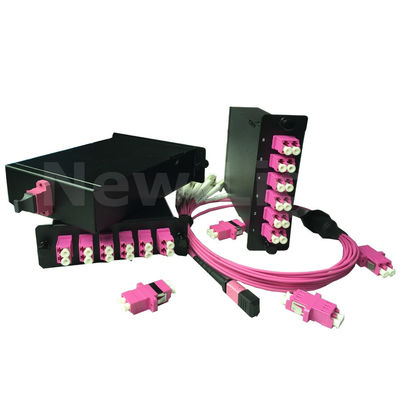 comprar Modulo de cassete MPO 1U montado em rack com 144 núcleos OM3 Multimode Fiber Optic Distribution Frame online manufacture