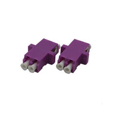 comprar Adaptador roxo do duplex do adaptador do cabo ótico/OM4 LC com tamanho pequeno dos grampos online manufacture