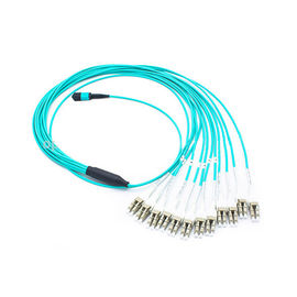 comprar cabo do Fanout do modo MTP de 10Gbs OM3 multi para o cabo de remendo Duple de 4 LC online manufacture