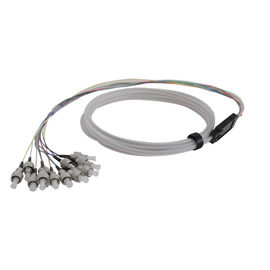 comprar Tranças da fibra do único modo dos conectores de 0,9 milímetros perda de inserção do tubo branco de 1 M baixa online manufacture