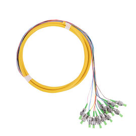 comprar A trança amarela da fibra ótica limitou a perda de inserção do DB do ST APC 0,3 do tubo online manufacture