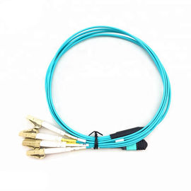 comprar fã fêmea do núcleo do cabo de remendo 12 da fibra ótica de 5M OM4 MPO - para fora conector do LC online manufacture