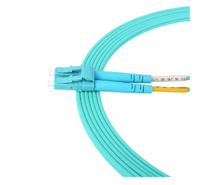 comprar Diâmetro material de fibra ótica do revestimento 3.0mm do cabo de remendo OM3 do multi duplex do modo LSZH online manufacture