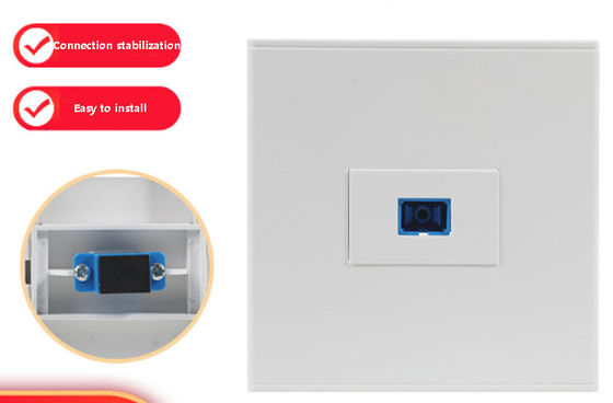 comprar Soquete LC/SC retardante de chama com compatibilidade universal e tamanho de 86 * 86 mm para redes 5G online manufacture
