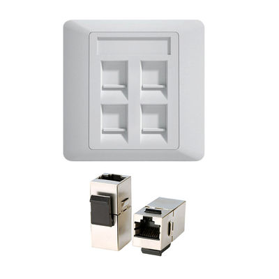 comprar Tomada Keystone CAT7 10Gbps com Classificação de Fogo UL 94V-0 e Perfil Fino para Data Centers online manufacture