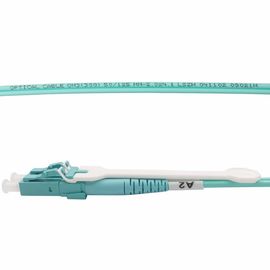 comprar Cabos de ligação em ponte da fibra ótica da cor OM3 do Aqua que puxam o tipo duplex de Connetors LC online manufacture
