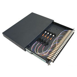 comprar 12 painel de remendo de fibra simples da montagem em rack do SC milímetros do porto com cerco e adaptadores da fibra online manufacture
