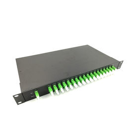 comprar 1U E2000 APC FTTH laminou a caixa de distribuição do cabo da folha 19 polegadas com adaptador online manufacture