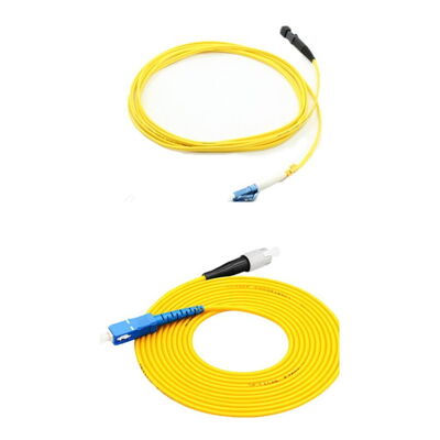 comprar 0.9mm Slim para 3.0mm Rugged Single Mode Fiber Optic Patch Cord com conectores SC LC FC ST para Data Center e uso ao ar livre online manufacture