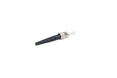 comprar Material do metal dos conectores da fibra ótica do único modo 2,0 do ST com a bota líquida preta online manufacture