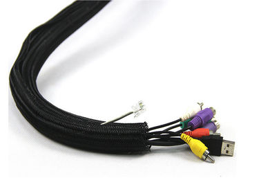 comprar A fibra ótica à prova de fogo da rede da proteção utiliza ferramentas o ANIMAL DE ESTIMAÇÃO preto/chama de nylon - luva retardadora do cabo online manufacture