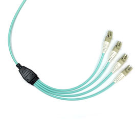 comprar Fêmea do cabo MPO da fibra de Mpo da fuga da elite das fibras do CPR 8 ao tipo B do LC OM3 LSZH online manufacture