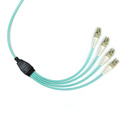 comprar OM3 LSZH MPO Fiber Cable 8 Fibras Elite Breakout MPO Feminino para LC Tipo B online manufacture