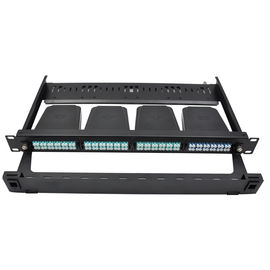 comprar 1U o painel de remendo da fibra ótica da montagem em rack FHD, sustenta às gavetas de 4x MTP-8 online manufacture