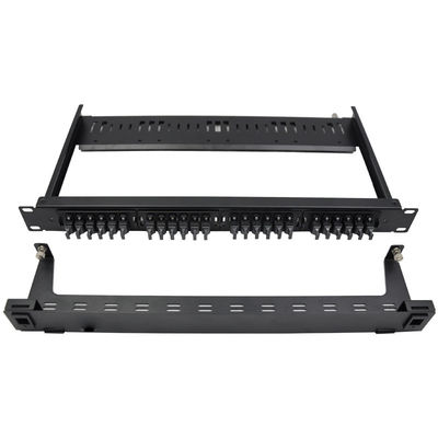 comprar 1U Rack Mount Fiber Optic Patch Panel com 96 núcleos LC e caixa tipo pull para aplicações de alta densidade online manufacture