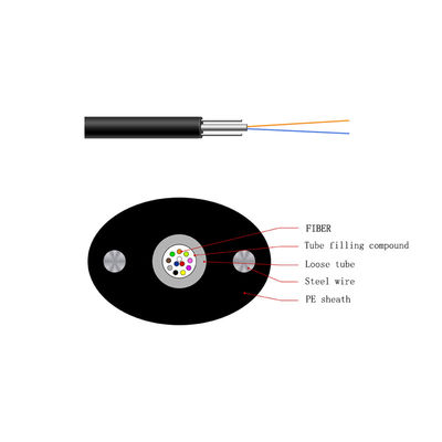 comprar Cabo de Queda FTTH com Bainha LSZH Retardante de Chama e Estrutura Autossustentável para Fibra Monomodo G652D/G657A online manufacture
