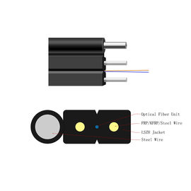comprar Uso simples da antena do cabo pendente da fibra G652A FTTH do único modo do revestimento de LSZH/PVC/PE online manufacture