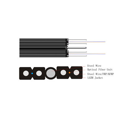 comprar Cabo de queda FTTH autossustentado com capa LSZH e fibra monomodo G652A1 para aplicações aéreas online manufacture