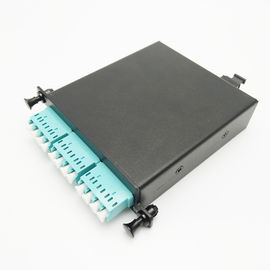 comprar Material do módulo LSZH da gaveta do alumínio MTP MPO com o multi adaptador do LC 4C do Aqua do modo online manufacture