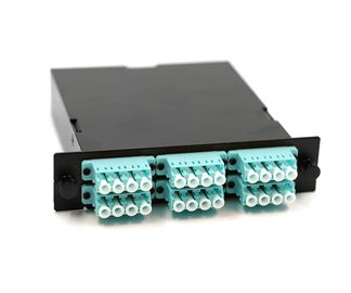 comprar 50/125 de fibra polonesa do cabo de remendo 24 da fibra ótica do módulo 0.5meter da gaveta do PC MPO online manufacture