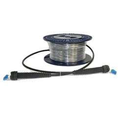 comprar Conector de fibra ótica do Lc do preto do duplex do cabo de remendo da manutenção programada do LC do nível da prova da água IP67 100 medidores online manufacture