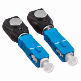 comprar adaptador de fibra ótica redondo do SC UPC do metal preto para o cabo de fibra ótica desencapado online manufacture