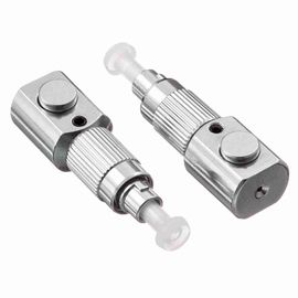 comprar FC descobrem acopladores cinzentos do conector da fibra ótica do metal FC do adaptador ótico da fibra online manufacture