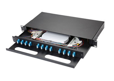 comprar Puxando o tipo painel de remendo de fibra do único modo, 1u laminou o painel de remendo de aço do cabo de fibra ótica online manufacture