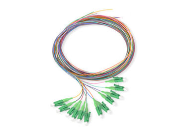 comprar Cores do cabo 12 da trança 0.9mm da fibra ótica do único modo do conector do LC online manufacture