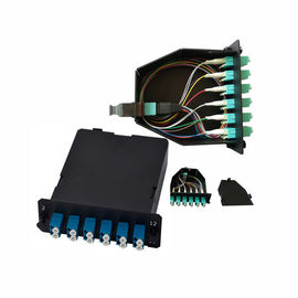 comprar Conector de pequenas perdas de Mpo Mtp da inserção da fibra OS2 24 e de duplex do LC gaveta da fibra do adaptador online manufacture
