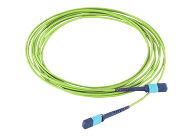 comprar Cabo MPO do tronco MPO MTP ao cabo de remendo ótico do verde-lima da fibra do núcleo OM5 de MPO 12 online manufacture