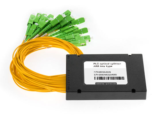 comprar Splitter de fibra óptica PLC personalizado de 1x16 canais com conector SC/APC no tipo de caixa ABS online manufacture