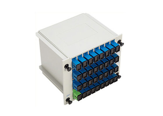 comprar 1x32 Plug-in Tipo PLC Fibra Óptica Splitter com conector SC para sistemas FTTX online manufacture