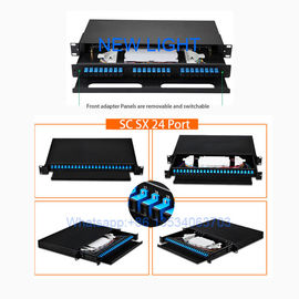 comprar Porto painel/48 multimodo do remendo da fibra ótica da montagem em rack fibra ótica do painel de remendo de 19 polegadas online manufacture