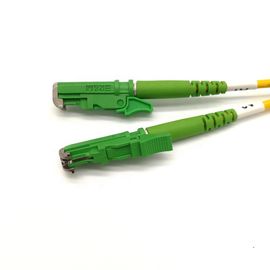 comprar cabo de fibra ótica do duplex da cor verde de cabo de remendo dos 10M E2000 APC/único modo online manufacture