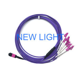 comprar Fibra multimodo ótica de conector Om3 de Mpo - cabo ótico para o painel de remendo da gaveta de Mpo online manufacture