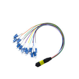 comprar 12 o cabo da fibra do cabo Om2 do conector MPO MTP da fibra conecta a gaveta da fibra de Mpo online manufacture
