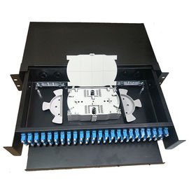 comprar 2U 48/96F que puxam a gestão do cabo de Data Center da montagem em rack do painel de remendo da fibra ótica do Sc Lc 19 online manufacture