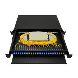 comprar painel de remendo da terminação do cabo de fibra ótica de 12 núcleos que puxa o tipo simples do metal do adaptador do SC online manufacture