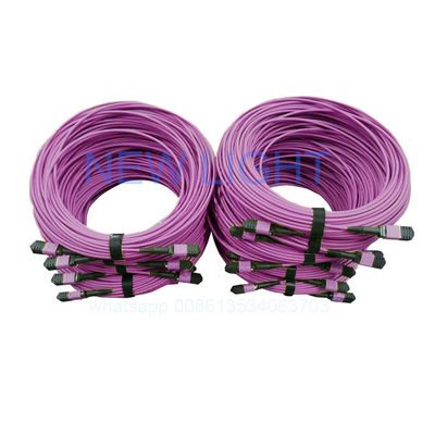 comprar Cabo OM4 12 Fibras MPO MTP com Comprimento Personalizável para Data Centers de Alta Densidade online manufacture