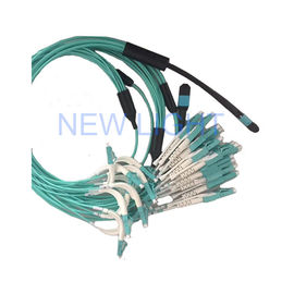comprar conector fêmea de 5m MPO ao duplex OM4 do LC (OM3) 50/125 de ligação em ponte Multifiber online manufacture