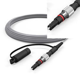 comprar Cabo pendente cinzento do conector impermeável do metal do único modo de cabo de remendo da fibra ótica online manufacture