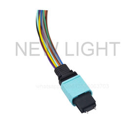 comprar Cabo OM3 10Gb reto do OEM MPO MTP, 50/125 de cabo multimodo do remendo da fibra ótica online manufacture