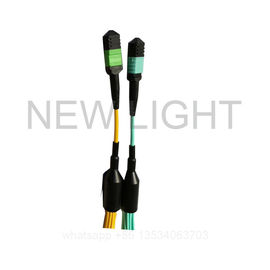 comprar 12 e 24 núcleos MPO à fibra frente e verso do cabo da fuga de 4 LC datilografam a multi cor online manufacture